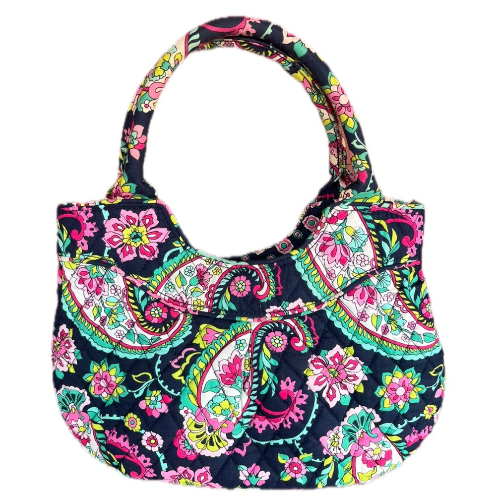 Vera Bradley Petal Paisley Mini Tote Navy